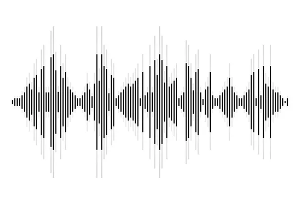 Звуковые Волны Векторный Дизайн — стоковый вектор