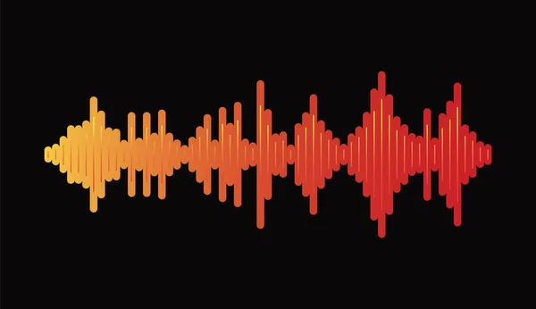 Vector Ondas Sonoras Diseño Vectores Audio — Vector de stock