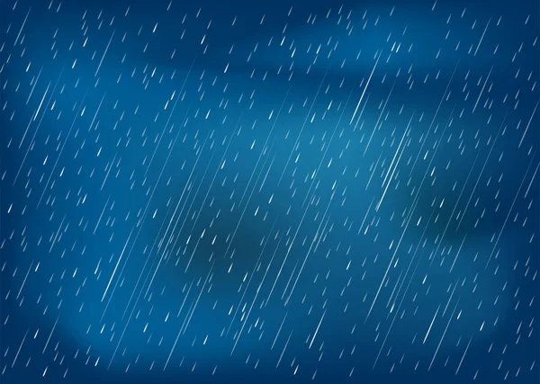 Nuages Tempêtes Saison Des Pluies Conception Vectorielle Illustration — Image vectorielle