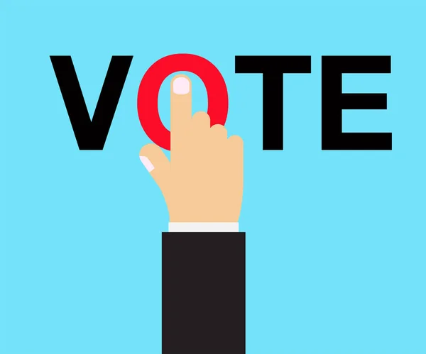 Bouton Titre Vote Concept Vote — Image vectorielle