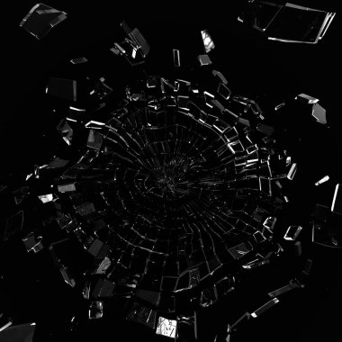 Aynanın camı kırılabilir ve kameraya sıçrayabilir. Daha detaylı yansıma yansıması 3D görüntüleme ile.