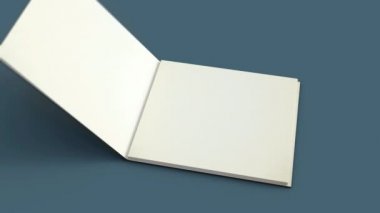 Kitabın kapağını aç ve 3D animasyon içinde. Mevcut kitap için kamera hareketi. Sayfa sayfa ve siyah kapak kitabı ne kadar temiz kağıt çevirme.