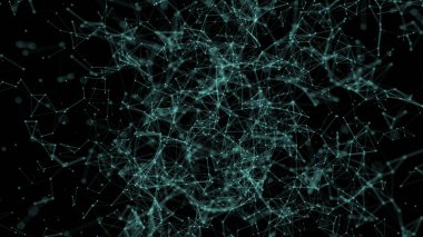 3D soyut dijital arkaplan, 3d görüntüleme ile çizgi bağlantı noktası grafik ve parıltılı ışığa sahiptir.