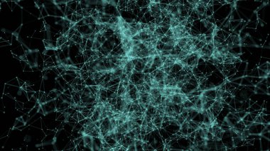 3D soyut dijital arkaplan, çizgi bağlantı noktası grafiksel ve 3D görüntüleme ile parlayan parlak ışığa sahip.