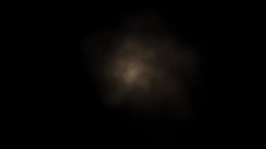 Öge bileşimi veya hareket grafiği için gerçekçi duman tozu izi canlandırma hareketi 3d oluşturulmuş alfa yolu içerir.