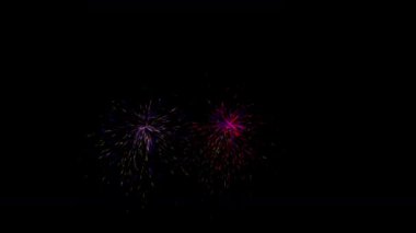 Tam renk Firework hareketi 3D görüntüleme biçimi ile rastgele ortaya çıkar. Komik parti ve tam grafik parti biçimi kavramı içerir..