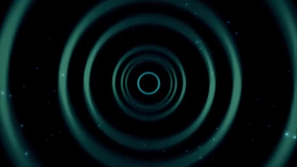 带3D渲染的星系环状隧道运动图形 — 图库视频影像