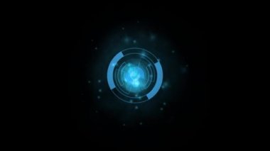 3d görüntüleme efektiyle dijital yüzük tarama efekti alfa yolunu içerir.