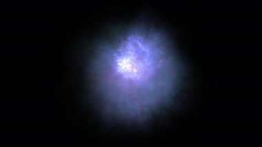 Plazma nebulası güç efekti görsel dinamik ve 3D görüntüleme alfa yolu içerir.