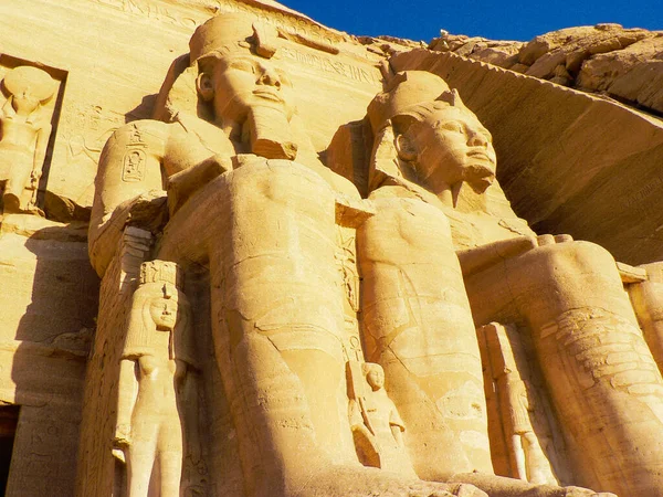 Abu Simbel Egitto Luglio 2019 Grande Tempio Ramses Abu Simbel — Foto Stock