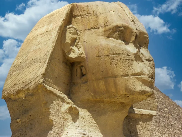 Giza Egitto Luglio 2019 Sfinge Sull Altopiano Giza Appena Fuori — Foto Stock