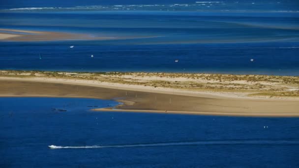 Dune Pilat Gironde Nouvelle Aquitaine França Banc Arguin Frente Duna — Vídeo de Stock