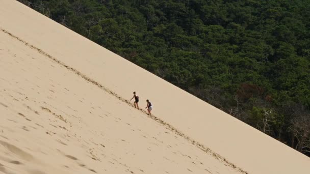 Dune Pilat Gironde Yeni Aquitaine Fransa — Stok video