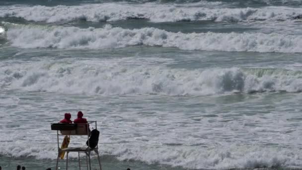 Praia Lacoste Nouvelle Aquitaine França — Vídeo de Stock