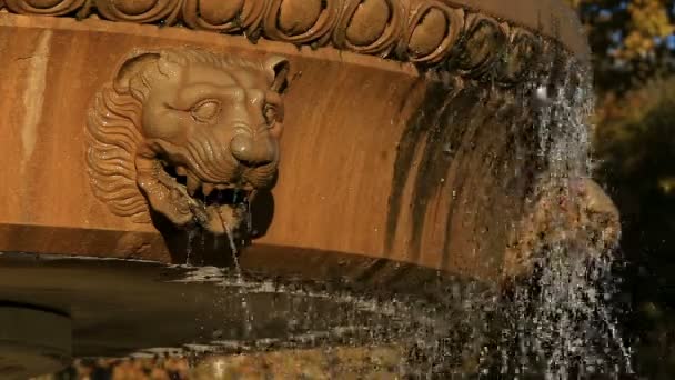 Fonte Pradier Esplanade Charles Gaulle Nimes Gard França — Vídeo de Stock