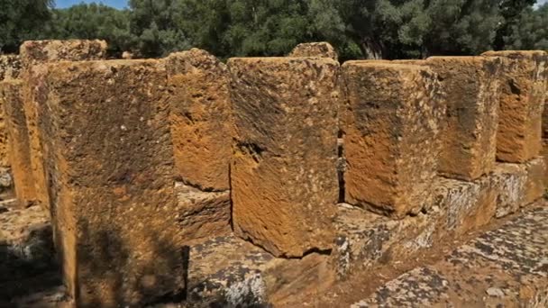 Agrigent Tal Der Tempel Syrakus Sizilien Italien — Stockvideo