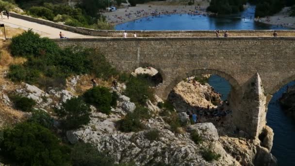 Pont Diable Rivière Hérault Hérault Occitanie France Pont Diable Date — Video