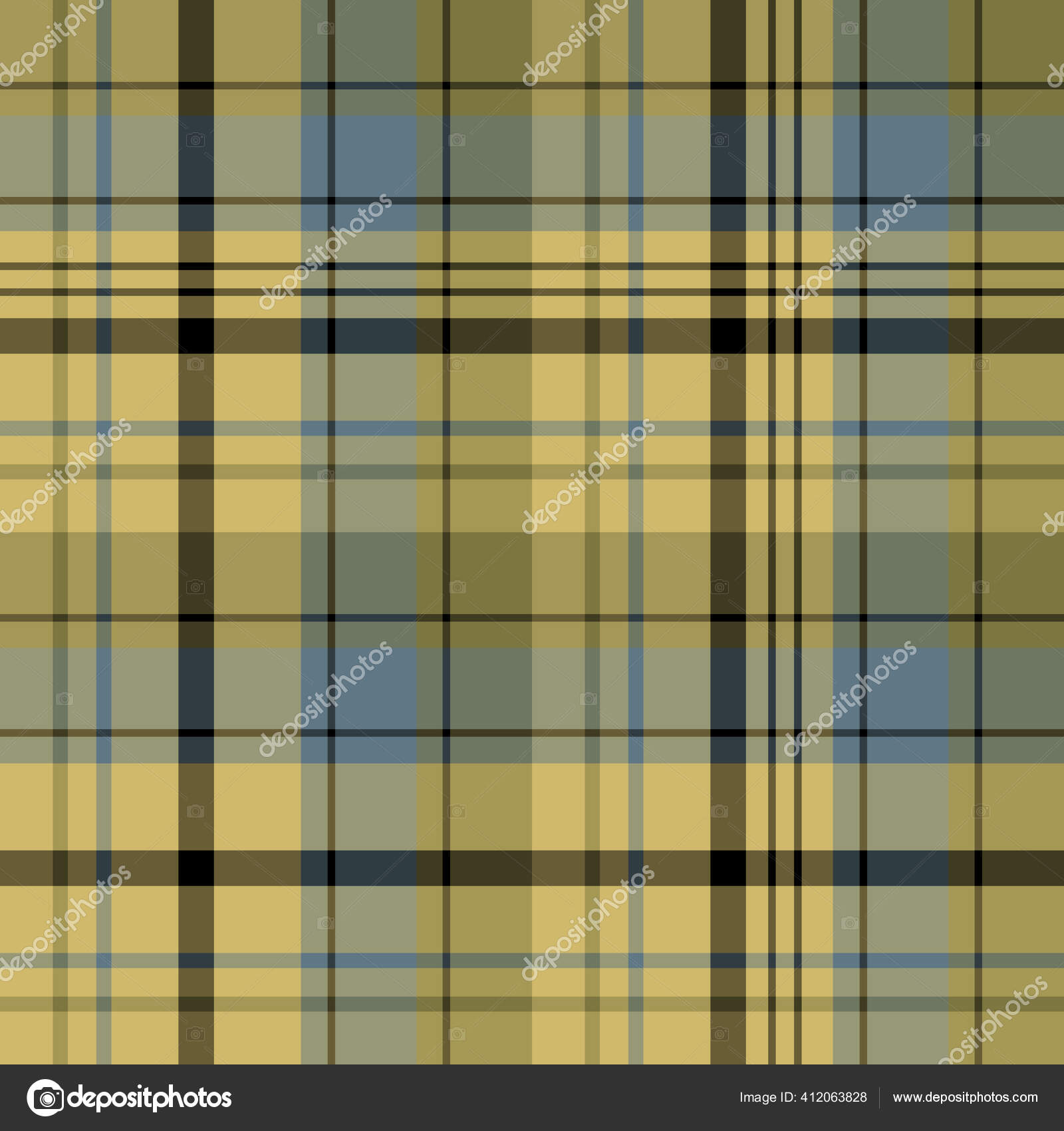 wallpapers Yellow And Black Plaid Fabric seamless pattern swamp beige discreet blue black colors plaid fabric vector image by c asahihana vector stock 412063828