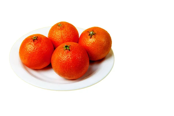 Petites Mandarines Sucrées Pour Isoler Une Table Festive — Photo