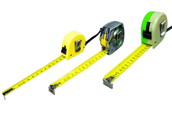 三种不同长度的测量仪器 — 图库照片