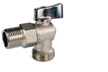 Su giriş borusu musluğu, metin için yer ile izole edilmiş