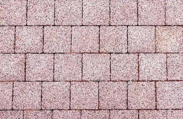 Rosa Pflaster Hintergrund Aus Zement Und Kleinen Kieselsteinen — Stockfoto