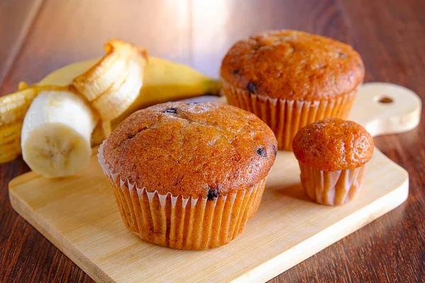 Banaan Banaan Gezonde Taart — Stockfoto