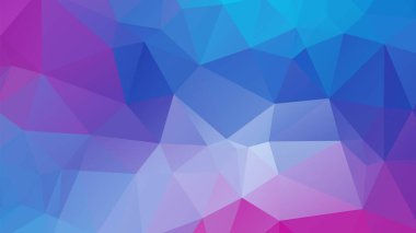 Çokgen geometrik arkaplan. Düşük polimerli üçgenler mozaik. Soyut kristaller arka plan. Web, sunumlar ve baskılar için vektör şablon üçgeni deseni.