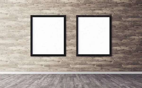 Poster Putih Dengan Bingkai Dinding Mock You Design Preview Penggunaan — Stok Foto