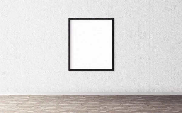 White Blank Poster Frame Wall Empty Mockup You Design Preview — Stock Photo, Image