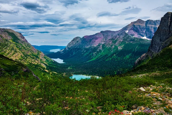 2630 View Looking South Grinnell Glacier Grinnell Lake Lake Josephine — Stock fotografie