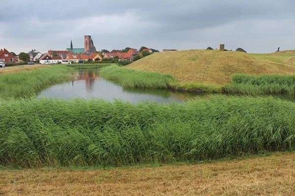 Danimarka Nın Jutland Kentindeki Ribe Kasabası Yakınlarındaki Riberhus Kale Nin — Stok fotoğraf
