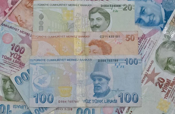 Izmir Turkije Januari 2020 Turkse Lira Contant Voor Nieuwsdoeleinden — Stockfoto