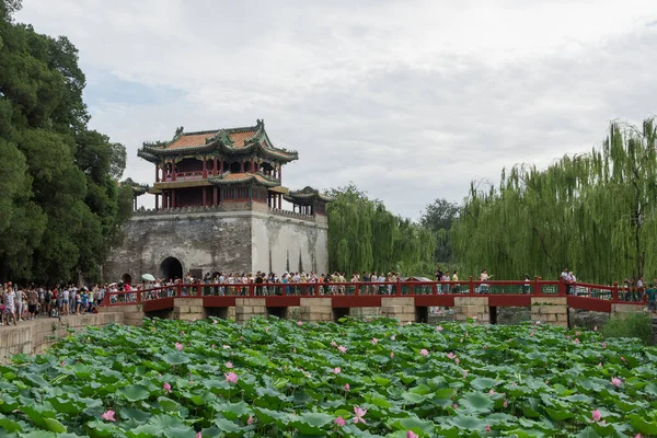 2016 Peking Kína Nyári Paloták Látogatható Helyek Régióban Ahol Nyári — Stock Fotó