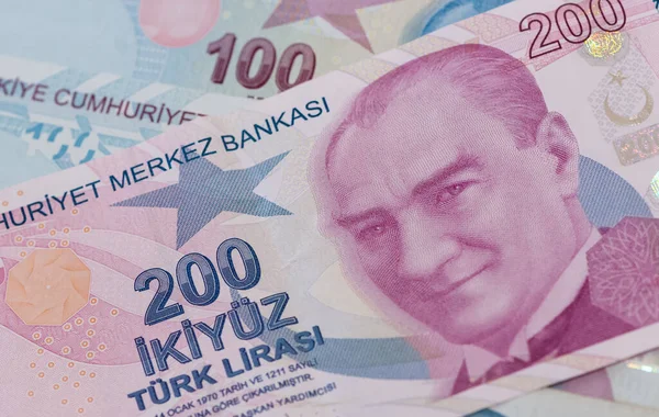 Augustus 2020 Izmir Kalkoen Turkse Lira Foto Redactionele Fotografie — Stockfoto