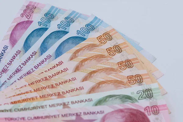 Augustus 2020 Izmir Kalkoen Turkse Lira Foto Redactionele Fotografie — Stockfoto