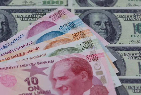 Ağustos 2020 Zmir Türkiye Çeşitli Banknotlar Editör Fotoğrafı — Stok fotoğraf