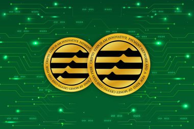 aptos-apt virtual currency images. 3d illustration