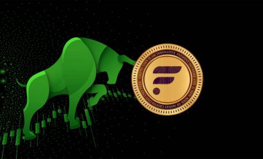 Dijital arkaplanda sanal para birimi görüntüsünü göster. 3d illüstrasyon.