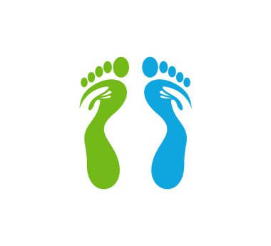 Foot Care logo vektör şablonu, Ayak Logosu Yaratıcı tasarım kavramları