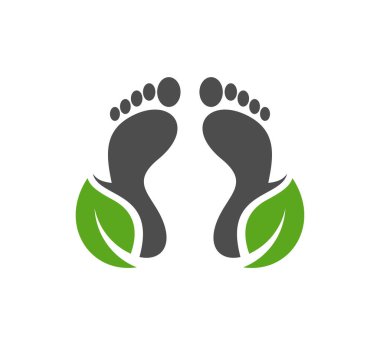 Nature Foot logo vektör şablonu, Creative of Foot logo tasarım kavramları