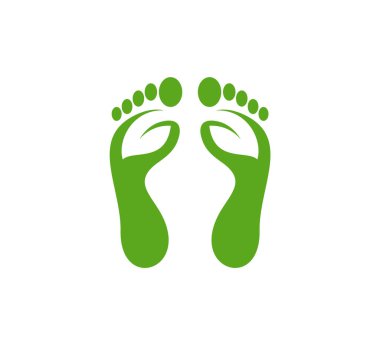 Nature Foot logo vektör şablonu, Creative of Foot logo tasarım kavramları