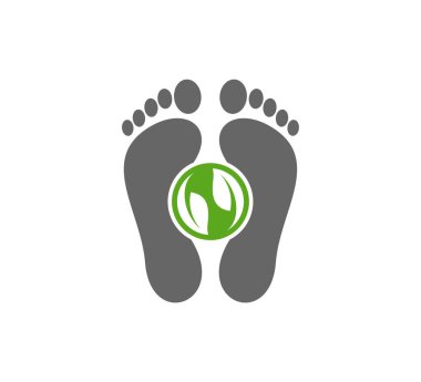 Nature Foot logo vektör şablonu, Creative of Foot logo tasarım kavramları