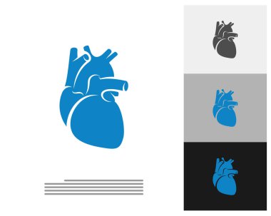 İnsan Kalbi logo şablonu, Yaratıcı İnsan Kalbi logo tasarımı konseptleri