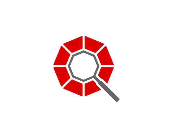 Szukaj Diamentowy Wzór Wektora Projektu Logo Koncepcja Logo Creative Diamond — Wektor stockowy