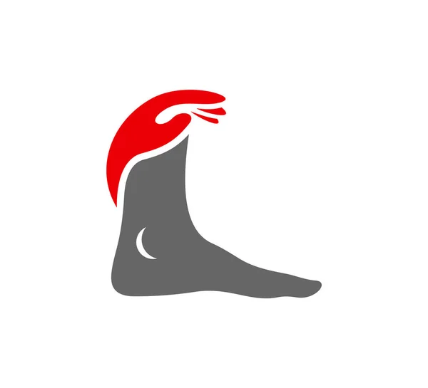 Templat Vektor Logo Foot Care Konsep Desain Logo Creative Foot - Stok Vektor