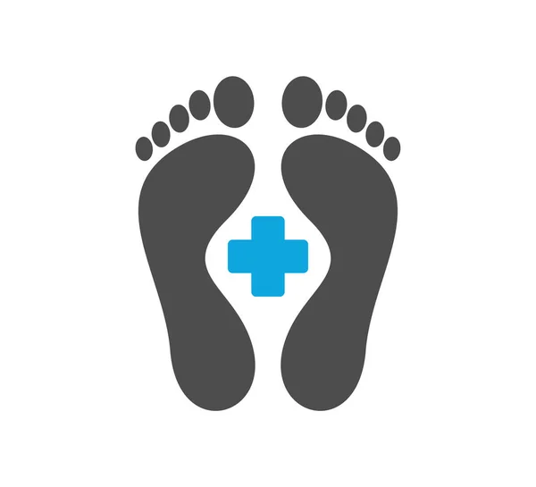 Векторный Шаблон Логотипа Health Medical Foot Концепция Дизайна Логотипа Creative — стоковый вектор