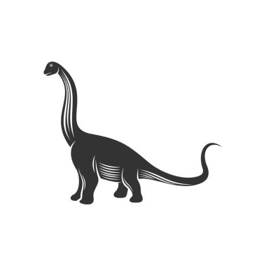 Brontozor logo tasarım vektörü. Simge Sembolü. Şablon İllüstrasyonu