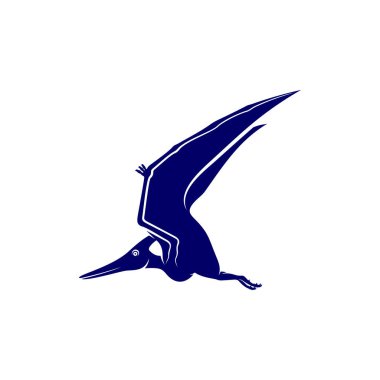 Pterosaurs logo tasarım vektörü. Simge Sembolü. Şablon İllüstrasyonu