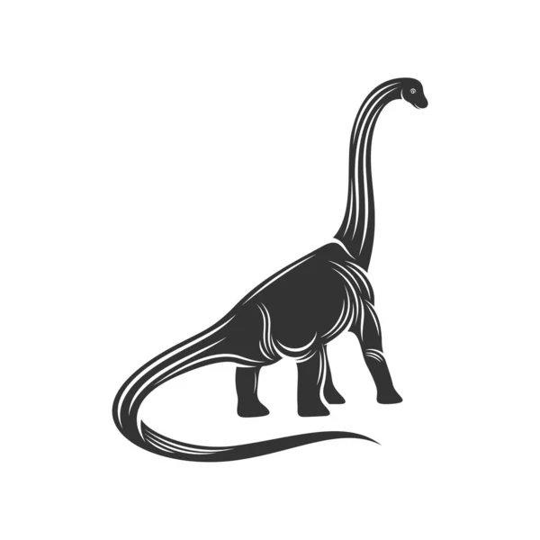 Brontosaurus Logo Suunnittelu Vektori Kuvakesymboli Malliesimerkki — vektorikuva